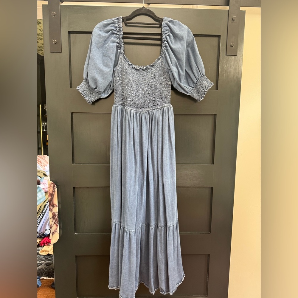 INC International Concepts blue jean dress